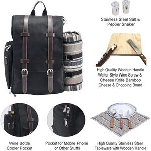Picnic backpack for two